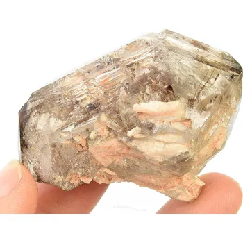 Přírodní kámen Záhněda broušená forma s krystaly 57g