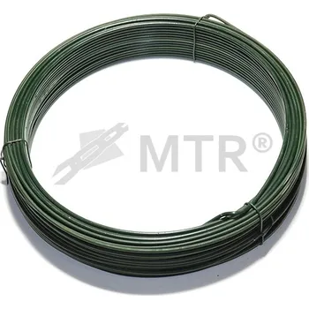 Příslušenství pro plot MTR Napínací drát ve svazku poplastovaný zelený Velikost: 2,2/3,2mm, 1 svazek (26m), Varianta: Napínací drát ve svazku poplastovaný 2,2/3,2mm, 1 svazek poplastovaný, povrchova-uprava: poplastovaný
