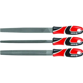 Ruční nářadí Yato Sada pilníků zámečnických 250 mm 3 ks