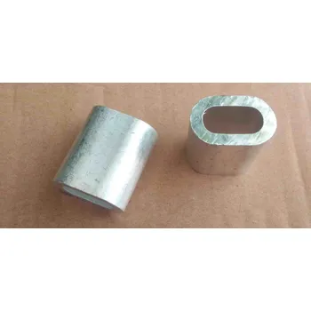 Lano Lisovací lanová objímka pro lana do 4 mm, hliníková, DIN 3093