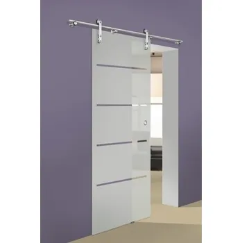 Interiérové dveře Posuvné dveře PERTURA skleněné, 920 x 2043 mm, sklo 4 pruhy