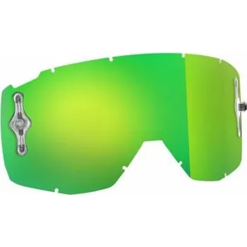 Motocyklové brýle Plexi HUSTLE/TYRANT/SPLIT MX SGL WORKS, SCOTT (zelený chrom, antifog)