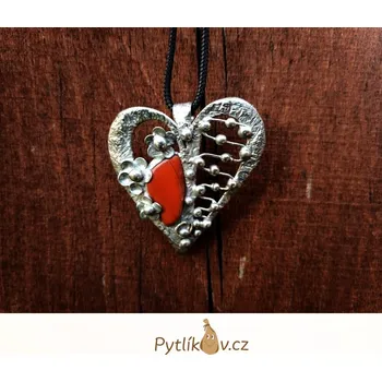 Náhrdelník Náhrdelník z cínu - jaspis (Náhrdelník na krk s jaspisem)