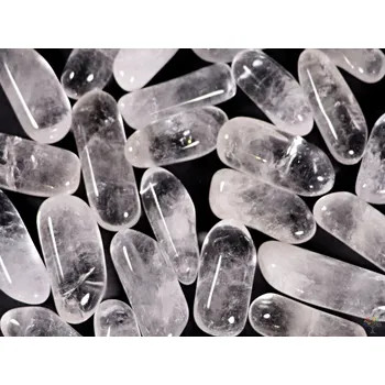 Drahý kámen Magieprirody.cz Tromlovaný kámen Křišťál špice XL velikost 45 - 60 mm - Brazílie #409 Množství: 1ks