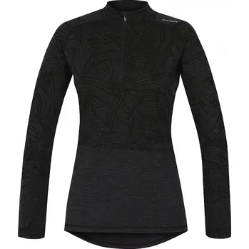 Husky Merino dámský rolák se zipem ke krku černý