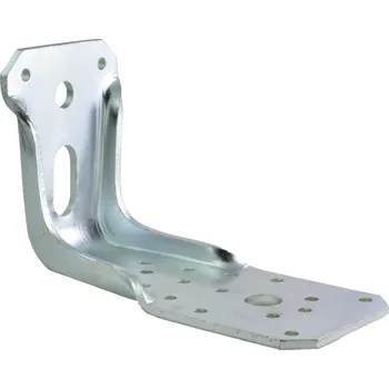 Tesařské kování Kotevní úhelník vyztužený 285 x 90 x 65 x 4 mm, pro dřevostavby a masivní konstrukce