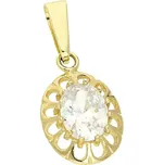 Goldstore Přívěsek zlatý s bílým zirkonem Váha: 1.30 g