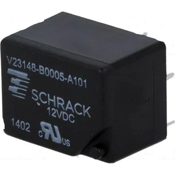 Relé TE CONNECTIVITY V23148B0005A101 Relé elektromagnetické SPDT Ucívky:12VDC 7A/250VAC 7A/24VDC