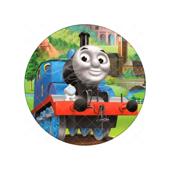 Jedlá dekorace na dort MAŠINKA TOMÁŠ 2, VARIANTA Jedlý papír 1574