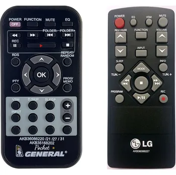 Dálkový ovladač LG AKB36086227 - dálkový ovladač duplikát