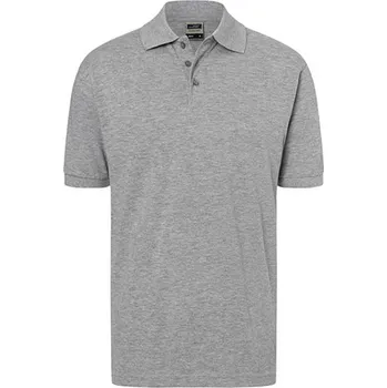 Pánská móda James&amp;Nicholson Unisex polokošile JN070 Grey Heather XXL