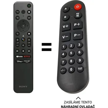 Sony RMF-TX800U náhradní dálkový ovladač pro seniory pro 2022 modely