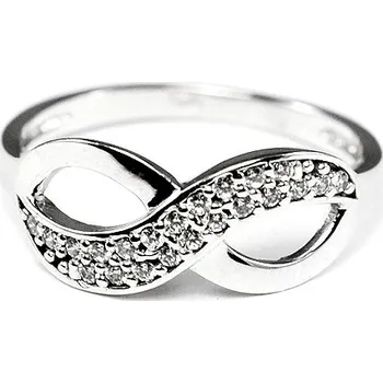 Prsten Zlatý prsten nekonečno z bílého zlata