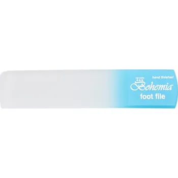 Kuchyňská škrabka Bohemia Škrabka skleněná na ztvrdlou kůži 160/6mm Světle modrá