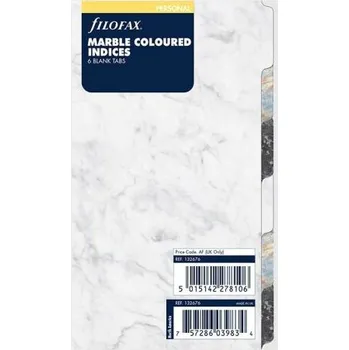Náplň do diáře Rozřazovač Filofax - Mramor (osobní)