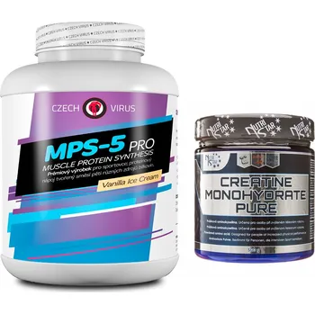 Protein Czech Virus MPS-5 PRO 2250g + NutriStar Kreatin Monohydrát 500g Příchuť: Chocolate Praline