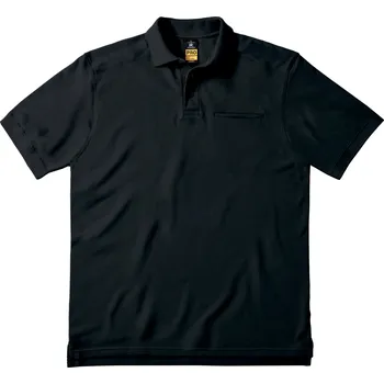 Pánská košile B&C Pánská polokošile PUC10 Black 3XL