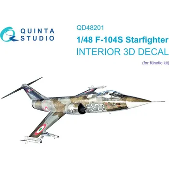 Plastikový model 1/48 F-104S 3D-Printed & col.Interior (KIN)