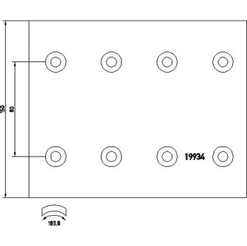 Brzdová čelist Sada brzdoveho oblozeni, bubnova brzda LUMAG 19934 00 101 10