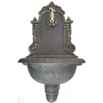 Zahradní dekorace CIU 57 A hliníkové umyvadlo, zahradní výlevka odlehčená, pavlačová umyvadla Barva: měděná patina