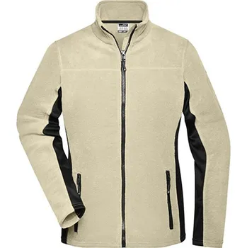 Dámská mikina James&Nicholson Dámská fleecová mikina JN841 Stone-Black S