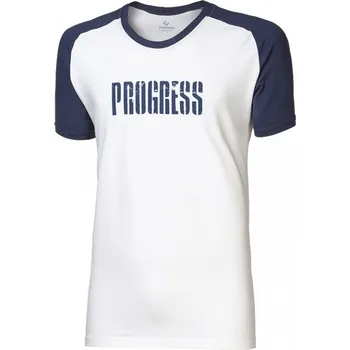 Pánské oblečení Triko krátké pánské Progress BRANDON, modro bílé Velikost: M