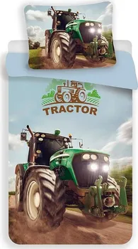 Ložní povlečení Traktor povlečení s 3D efektem 140 x 200, 70 x 90 cm zipový uzávěr