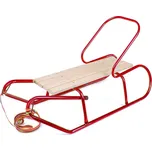 Bayo Kovové sáňky s opěradlem 87 cm červené
