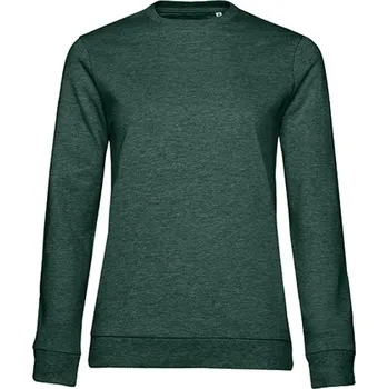 Dámská mikina B&amp;C Dámská mikina přes hlavu WW02W Heather Dark Green XS