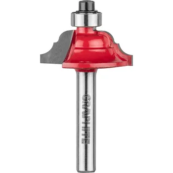 Fréza Graphite Frézovací bit, zaoblení povrchu, dekorativní, HM, 28,6 x 11,7 mm, stopka 6 mm