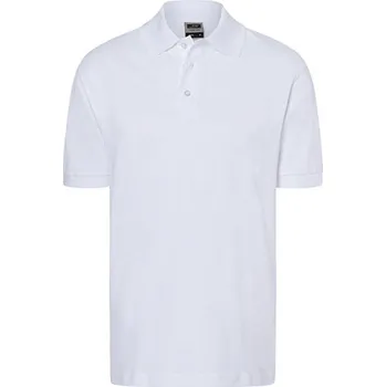 Pánská móda James&amp;Nicholson Unisex polokošile JN070 White XXL