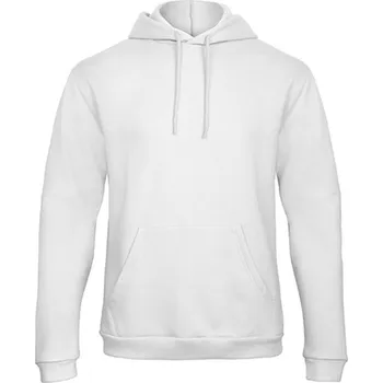 Dámská mikina B&amp;C Unisex mikina přes hlavu WUI24 White XXL