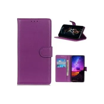 Pouzdro na mobilní telefon Knížkové pouzdro pro Galaxy A42 - fialové