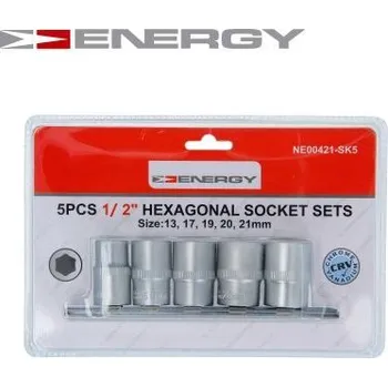 Autodílna Sada nástrčných klíčů 1/2" 5ks ENERGY NE00421-SK5