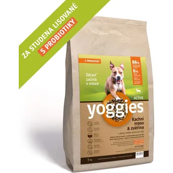 YOGGIES Dog Active Kachna a zvěřina 5kg