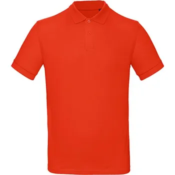 Pánská košile B&C Pánská polokošile PM430 Fire Red XXL