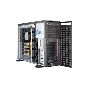 Server SUPERMICRO Tower 4U Workstation 1x LGA4189, iC6211, 16x DDR4, 8x HS (3,5"), 2x2200W (titanium), 1Gb+10GbE, IPMI SYS-540A-TR