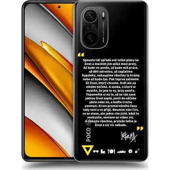 Pouzdro na mobilní telefon Picasee silikonový průhledný obal pro Xiaomi Poco F3 - Kazma - BUĎTE TROCHU YESMANI