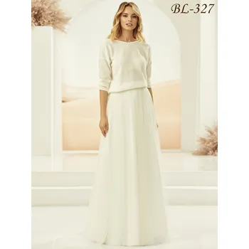 Dámský kožich Jemný svatební svetřík ivory BL-327 Vybraná velikost: XXL