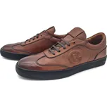 Pánské kožené polobotky 204-2888/A WILD hnědá Barva: hnědá, Velikost: 43