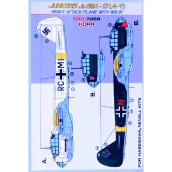 Plastikový model 1/72 Junkers Ju 88A-13 (A-4) Conv.set&decal (REV)