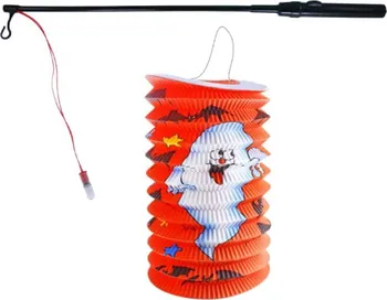 Party dekorace Rappa Lampion Halloween duch se svítící hůlkou 39 cm