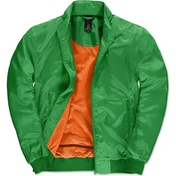 Pánská větrovka B&amp;C Pánská bunda JM963 Real Green-Neon Orange XL