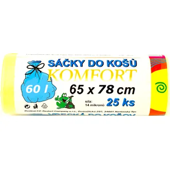 Pytle na odpadky Sáčky do koše - Komfort - 60 litrů - 25 ks - SKP-0016
