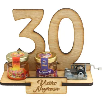 Žertovný předmět Dárkový stojan 30 let s flašinetem SK