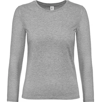 Dámské tričko B&C Dámské tričko s dlouhým rukávem TW08T Sport Grey (Heather) 3XL