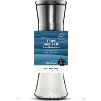 SALT ODYSSEY Keramický mlýnek s mořskou solí Natural 200g