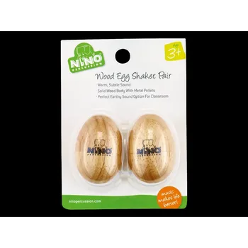 NINO WOOD EGG-SHAKER, SMALL PAIR