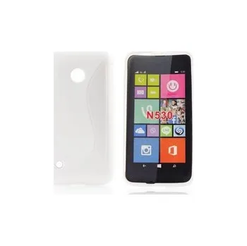 Pouzdro na mobilní telefon Silikonové pouzdro obal Nokia 530 Lumia - bílé
