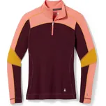 Smartwool W CLASSIC THERMAL MERINO BASE LAYER COLORLOCK 1/4 ZB black cherry heather